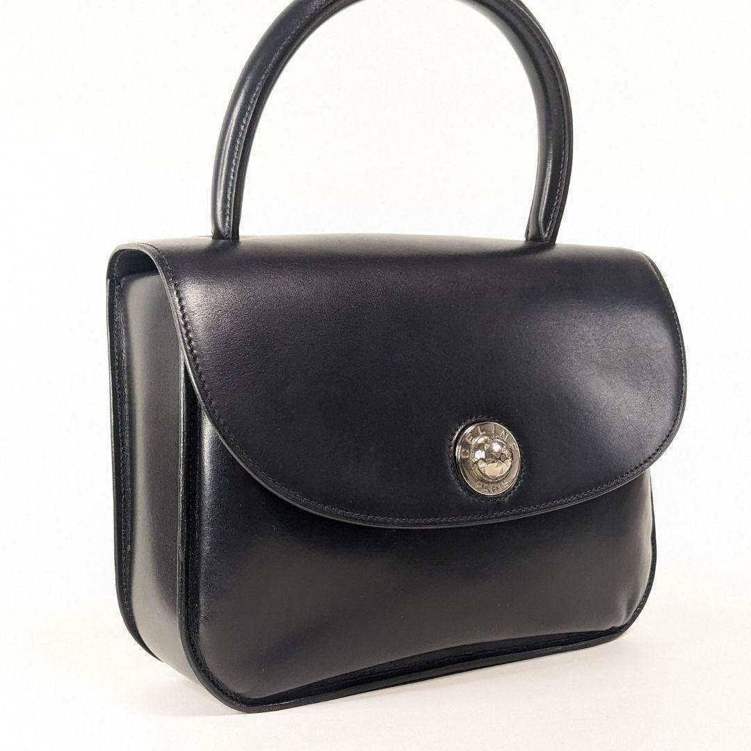 美品　CELINE　セリーヌ　ハンドバッグ　トップハンドル　レザー　スターボール