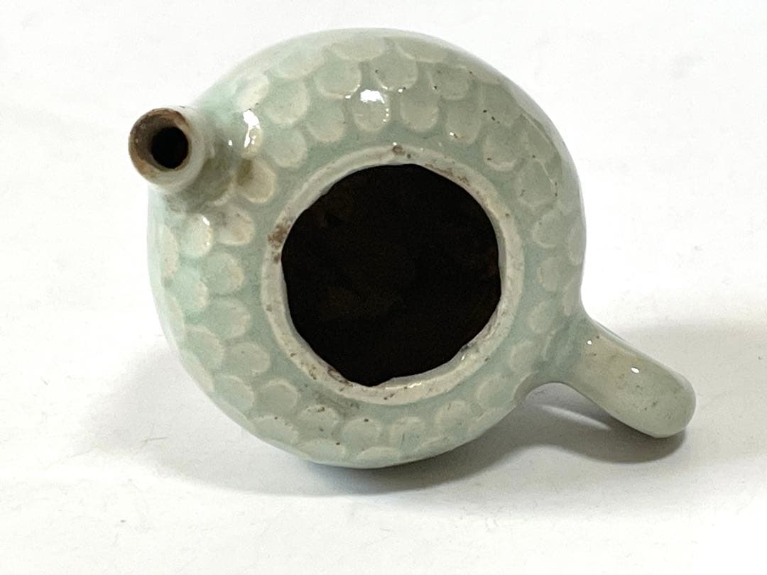 骨董　アンティーク　中国古陶磁　青白磁　影青　水滴　茶入　書道具　見立て茶入