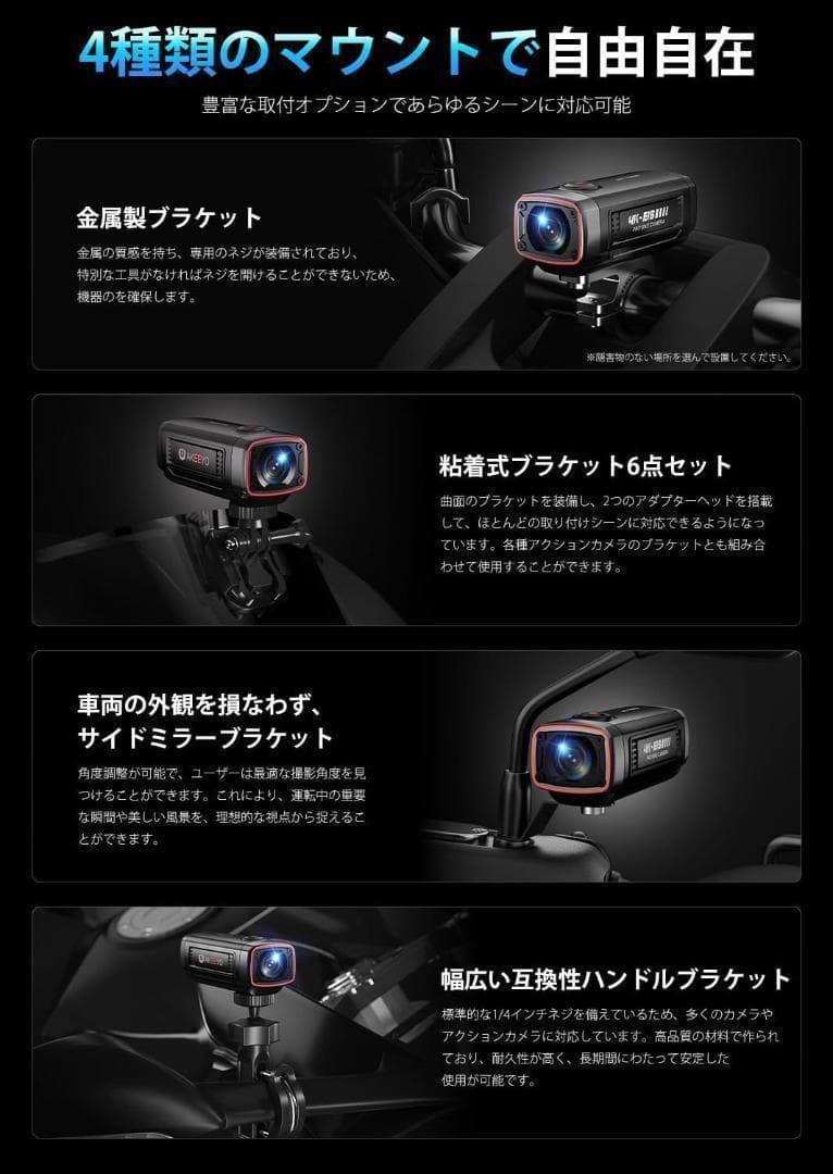 AKY-710S バイク　ドライブレコーダー AKY-710PRO