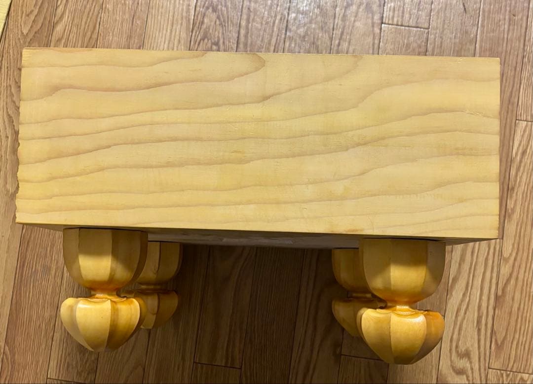 脚付 臍有り 高級碁盤 柾目 囲碁