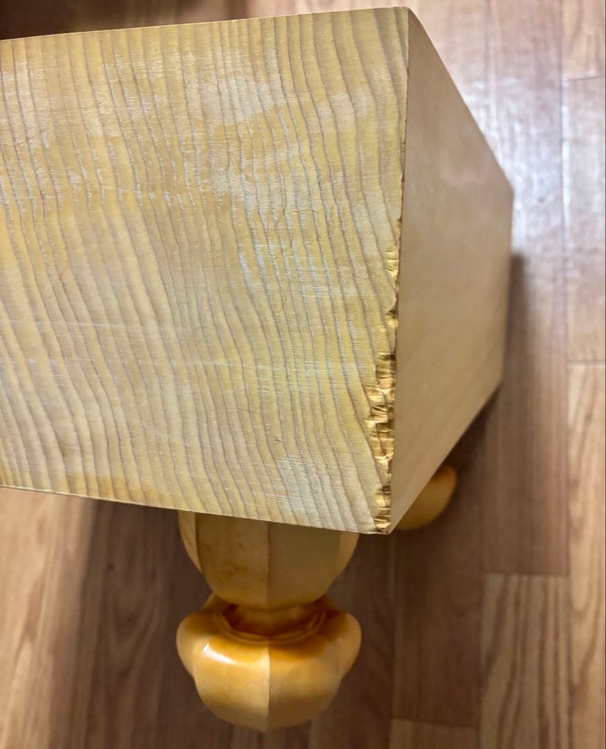 脚付 臍有り 高級碁盤 柾目 囲碁