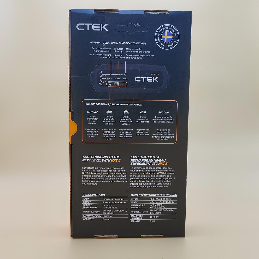 CTEK 充電器 最新 NXT 5 (MXS5.0後続機) 鉛・リチウム両方充電
