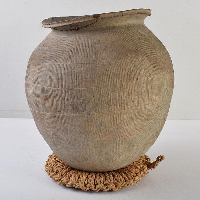 時代古陶磁　珠洲焼　古珠洲須恵器　線文壷　V　R9475H