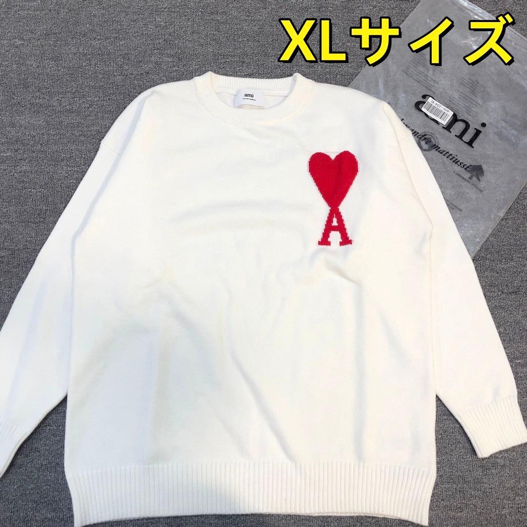 AMI PARIS ニット セーター ホワイト XLサイズ