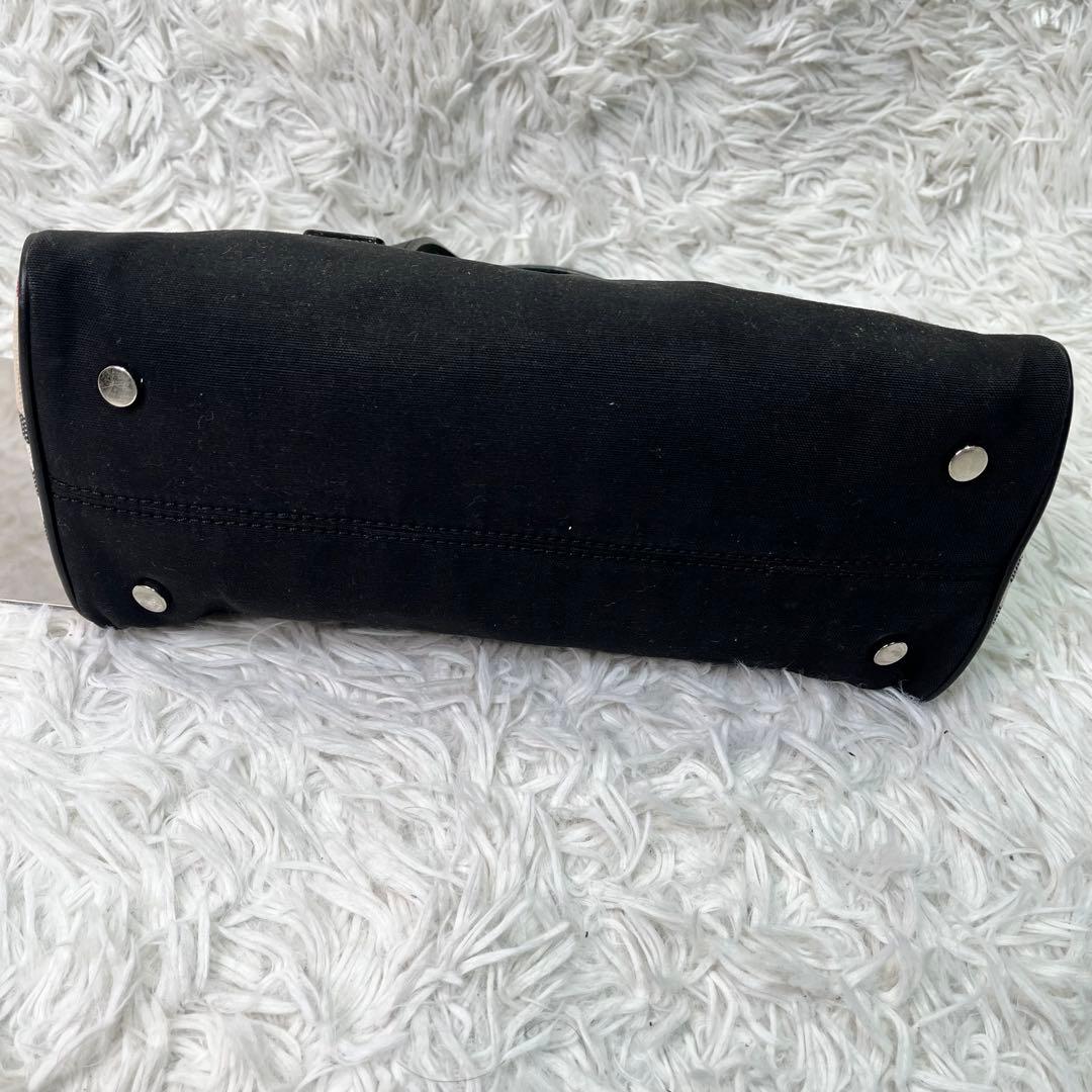 希少✨バーバリー ミニボストン ハンドバッグ キャンバス×レザー ノバチェック