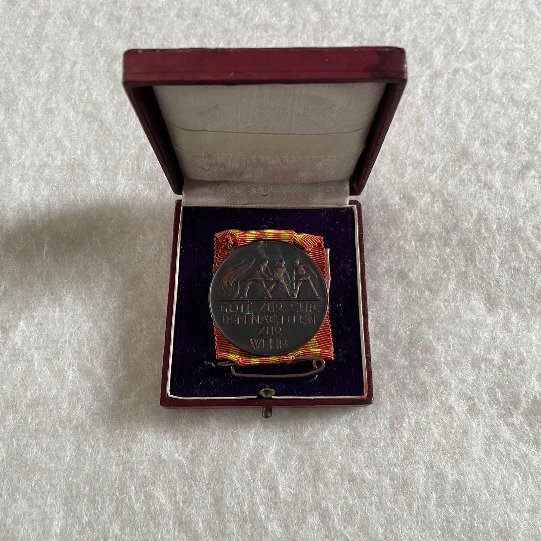 アンティーク　ドイツ　記章　消防団　消防士　古物　勲章　徽章　メダル