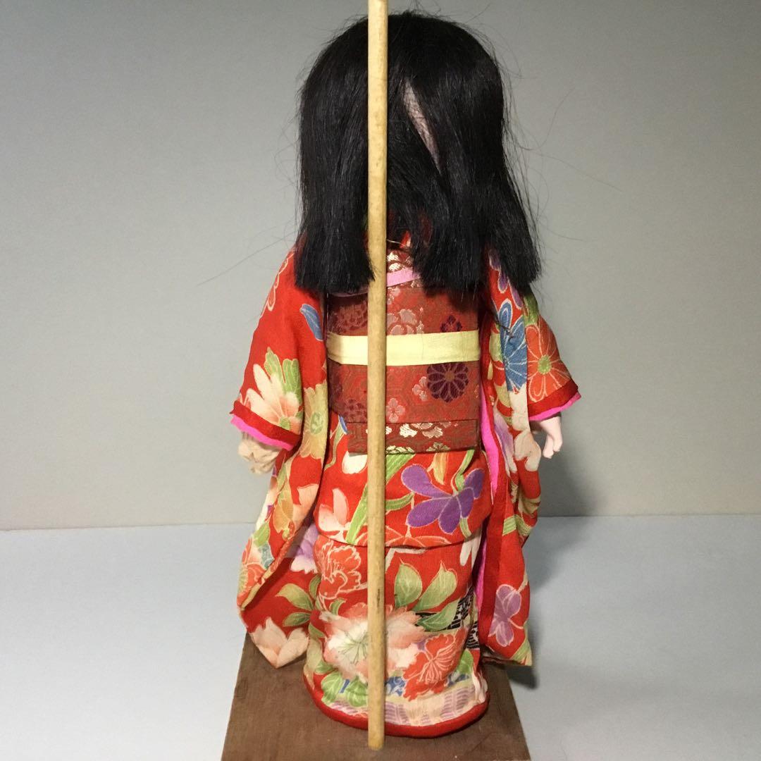 市松人形◆昭和初期 女の子◆人毛 日本人形 アンティーク 大正ロマン 抱き人形