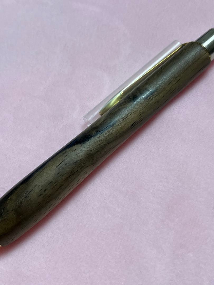 ウッドペンクラフト　ボールペン　サスティナブルウッド　黒柿