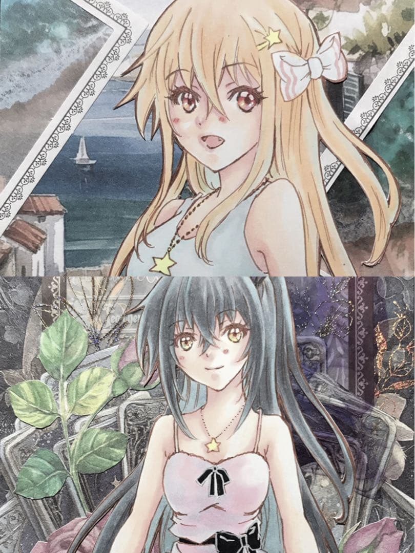 ◇ 手描きイラスト ◇ イラストリクエスト ⭐︎ 月　夏　おまとめ