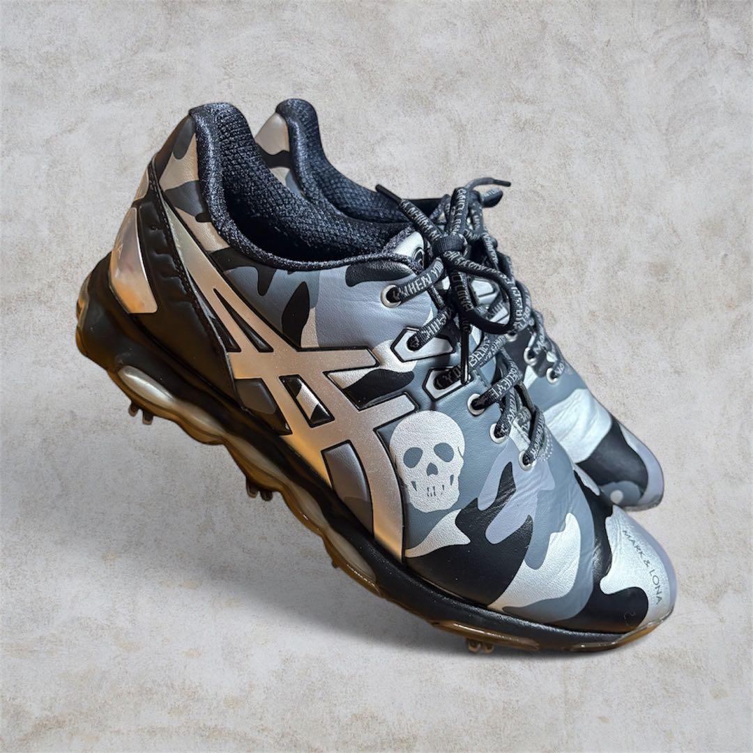MARK & LONA カモフラージュ ゴルフシューズ　アシックスコラボ27cm
