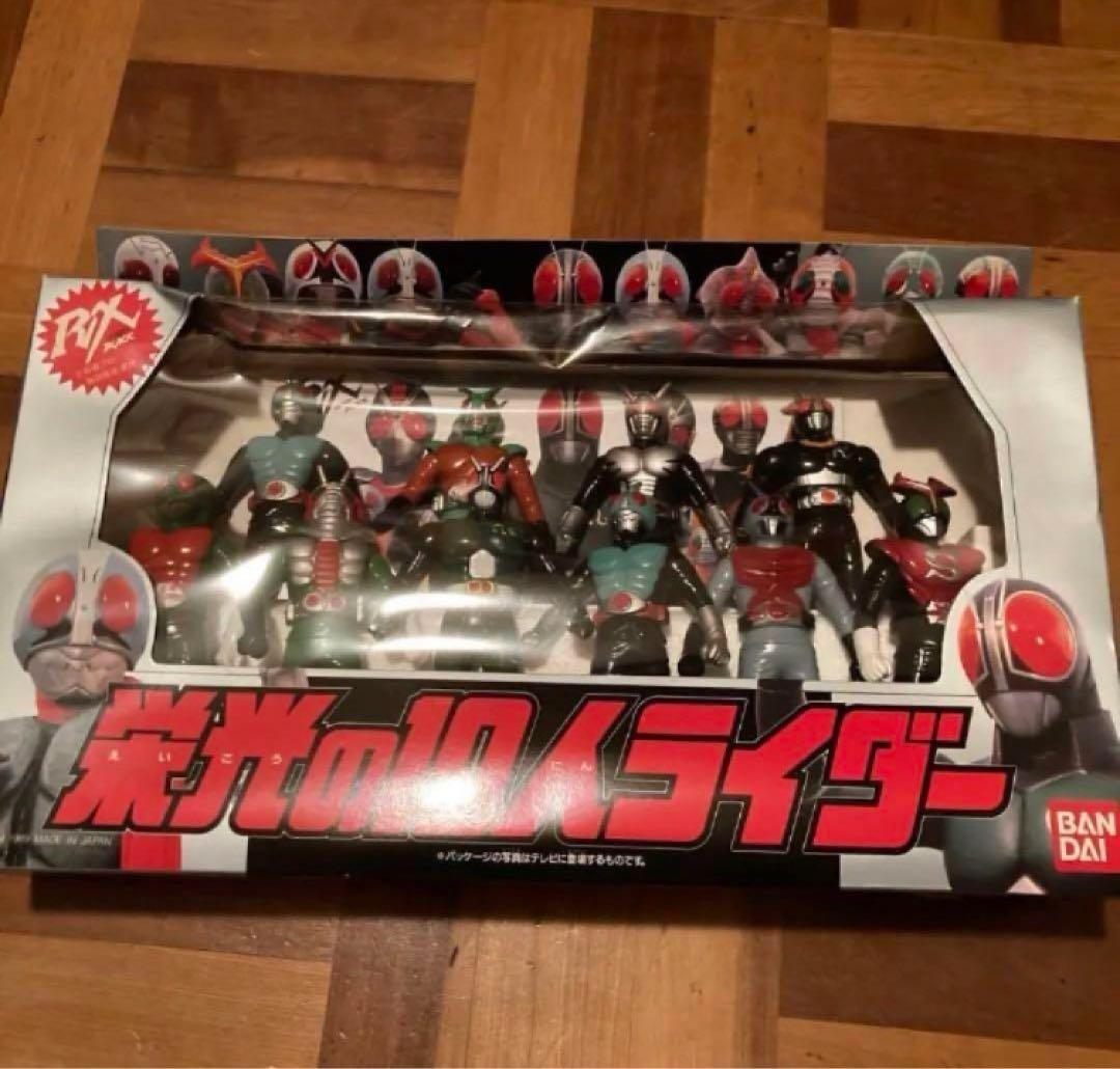 希少　仮面ライダーブラックRX 栄光の１０人ライダーソフビ