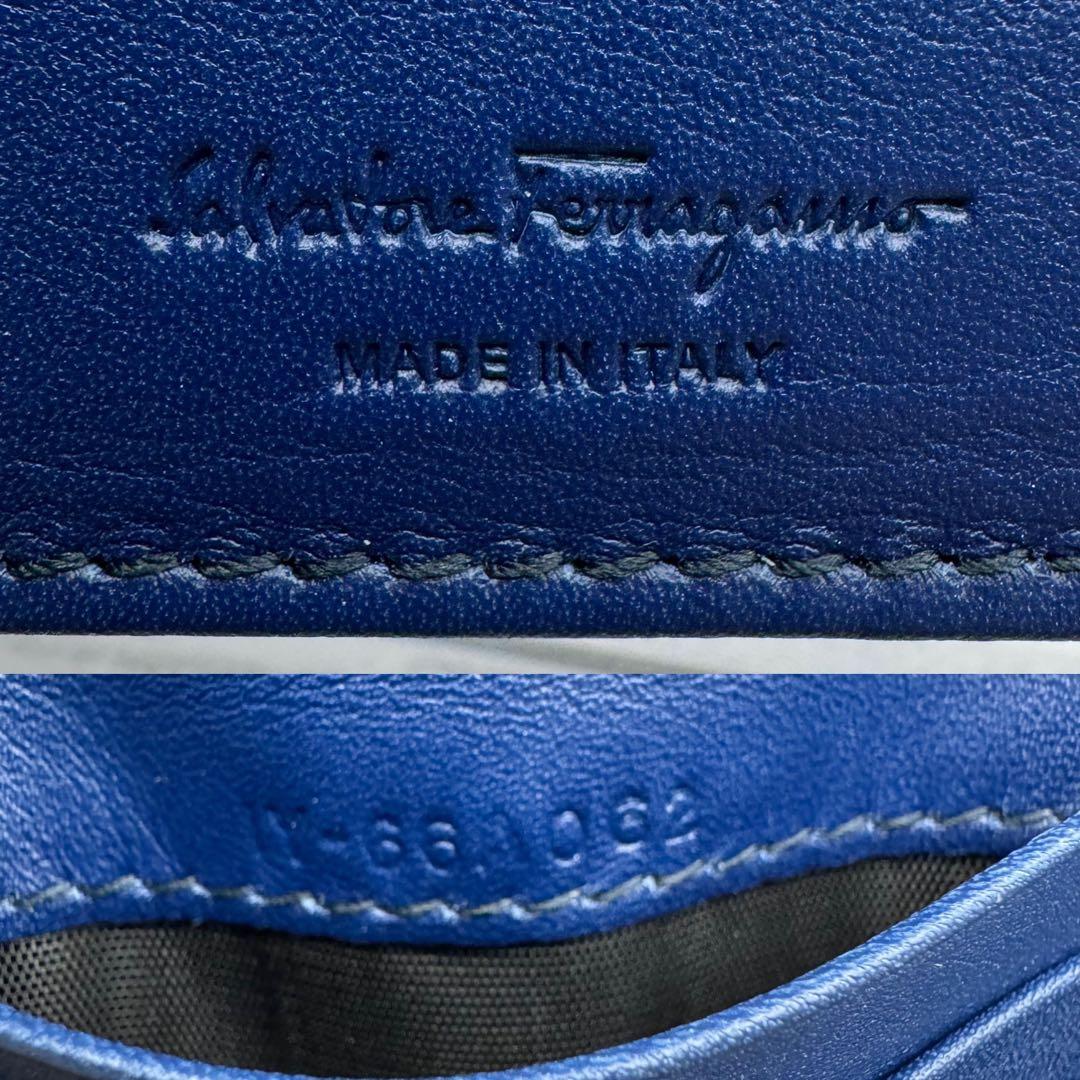 【現行モデル・未使用級】フェラガモ 名刺入れ ダブルガンチーニ レザー