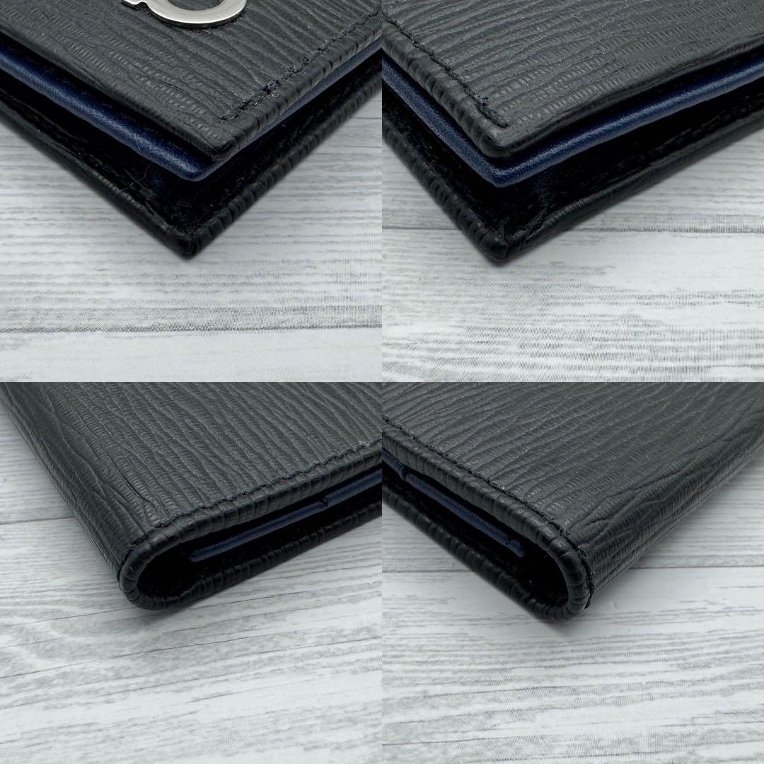 【現行モデル・未使用級】フェラガモ 名刺入れ ダブルガンチーニ レザー