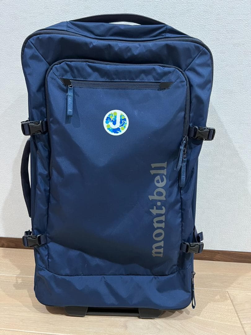 【美品】　mont-bell ウィリーバッグ 60L ネイビー