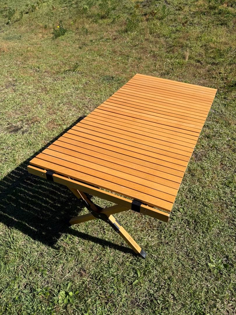 ★値下げ★ハイランダー ウッドロールトップテーブル 120cm