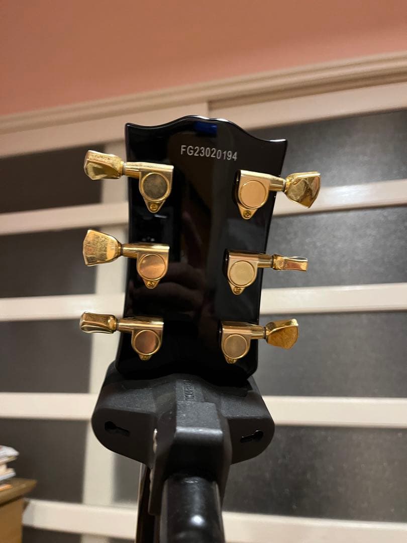 burny SRLC-55 レスポールカスタムタイプ　ブラック【値下げしました】