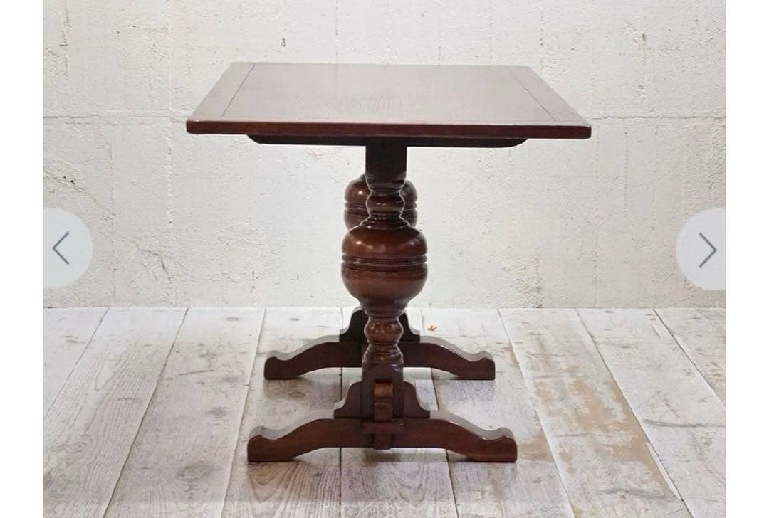 【匿名配送】イギリスアンティーク★リフェクトリーテーブル★オーク材★4人掛け