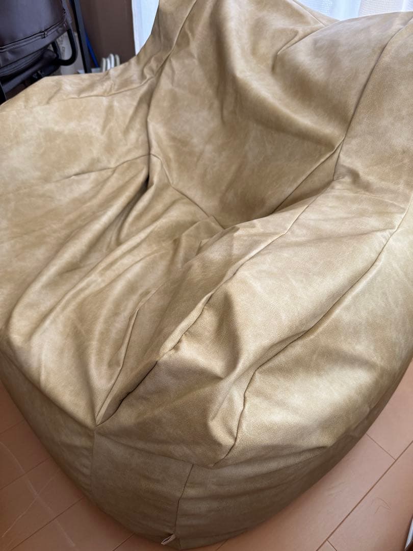 GOOD THING × LOOSYコラボ 1人掛けビーズソファ Beige