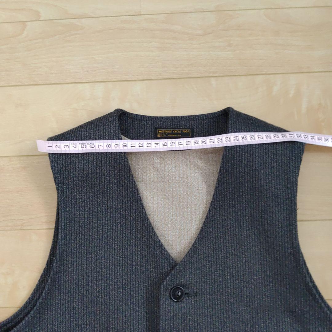 極美品　WESTRIDE CYCLE TOGS ベスト 38サイズ ダークグレー