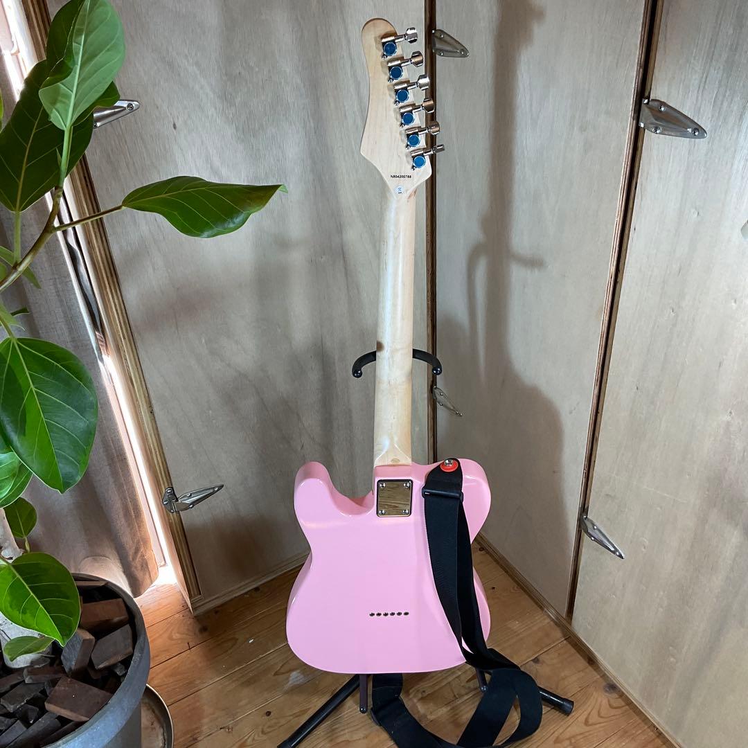 極美品！Play Tech プレイテック エレキギター テレキャスター ピンク