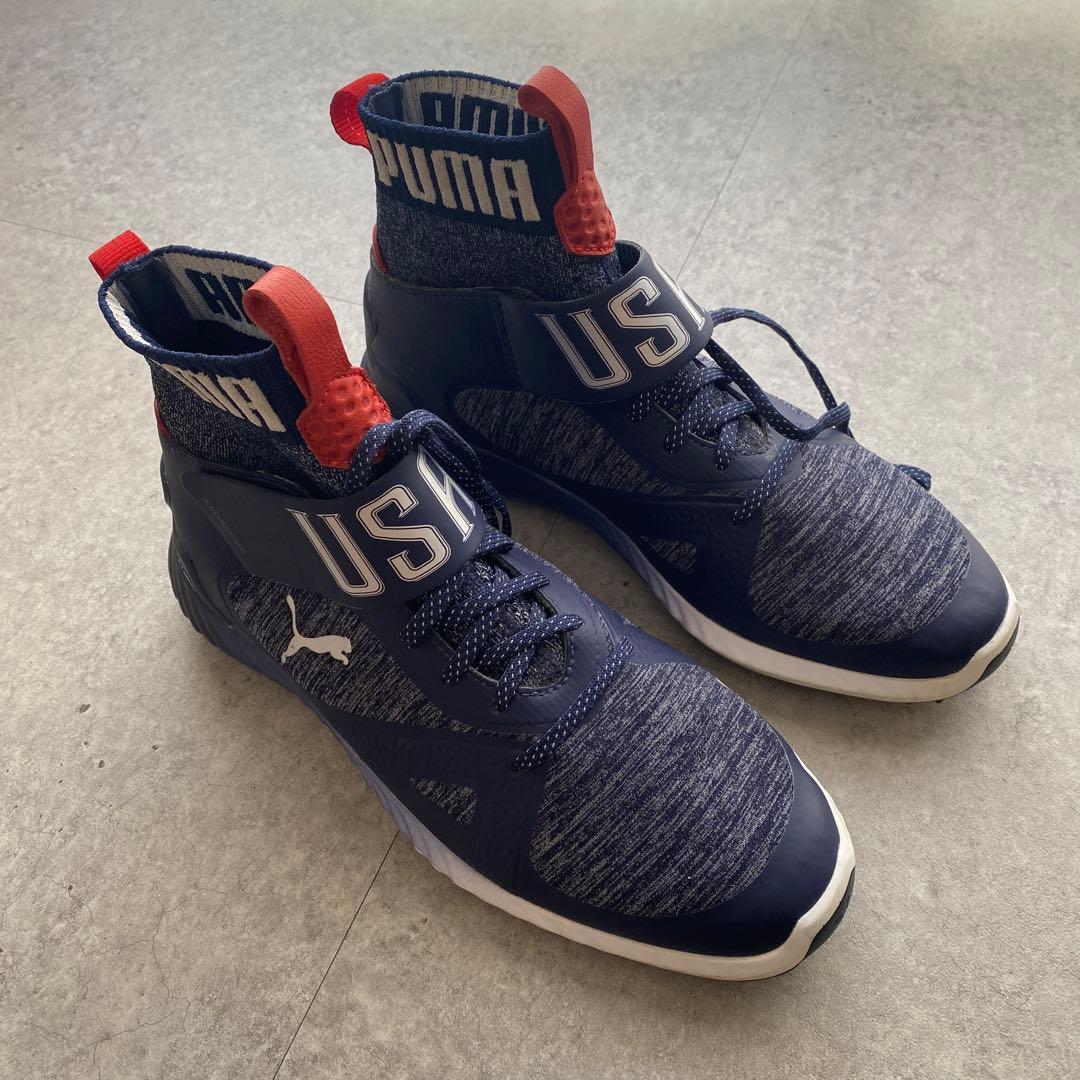 【美品✨】プーマ イグナイト USA ゴルフシューズ ネイビー 26cm