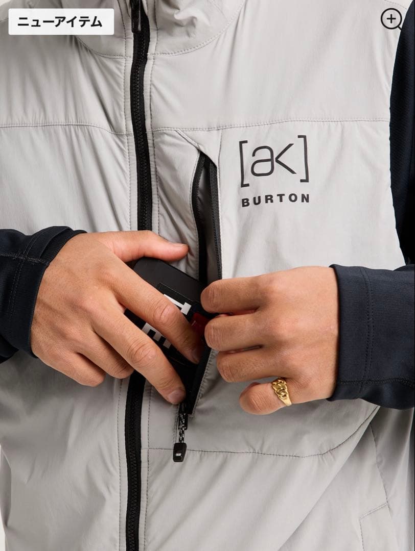 トップス FRAGMENT Burton ak Helium Vest Grey S