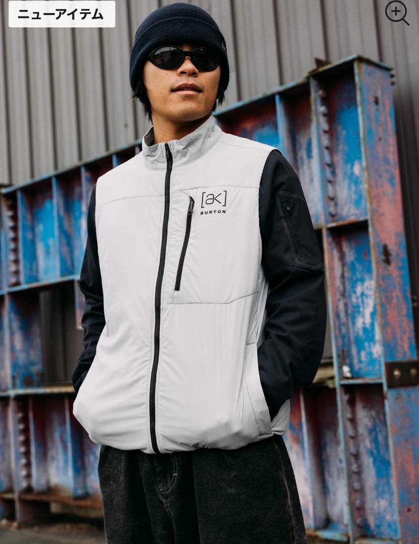トップス FRAGMENT Burton ak Helium Vest Grey S