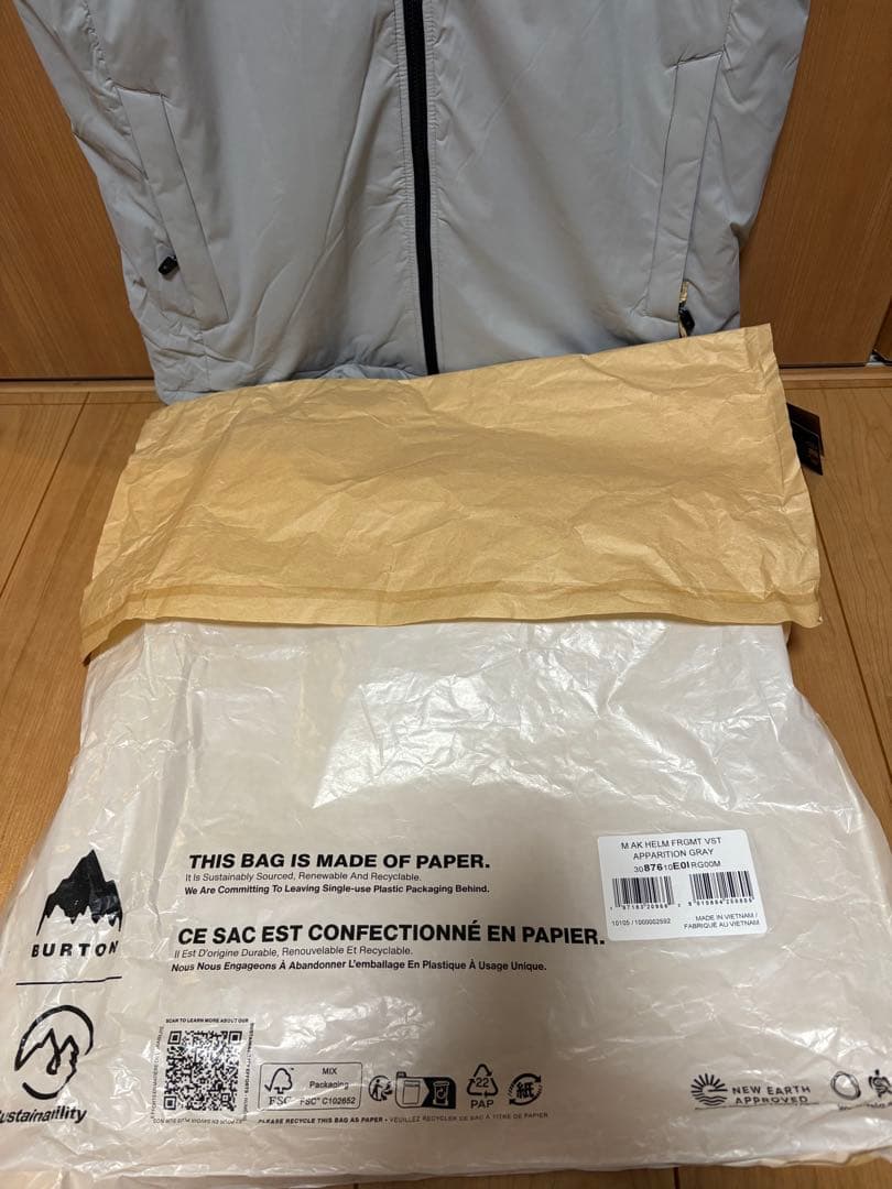 トップス FRAGMENT Burton ak Helium Vest Grey S