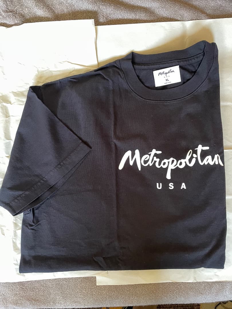 metropolitan USA classic logo XL 黒 新品未使用