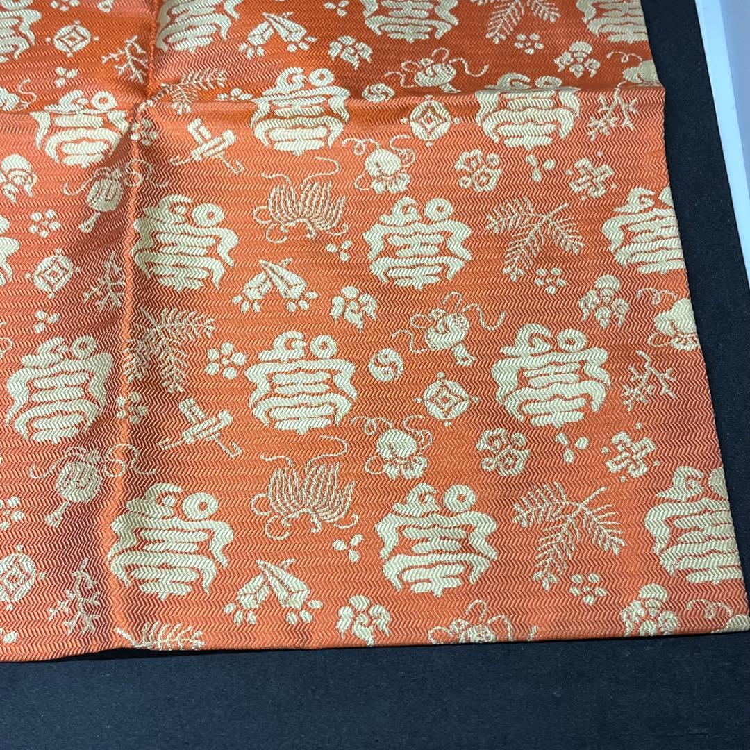 土田友湖　帛紗　『而妙斎宗匠御好 松宝紹巴』　ふくさ　茶道具　正絹　共箱