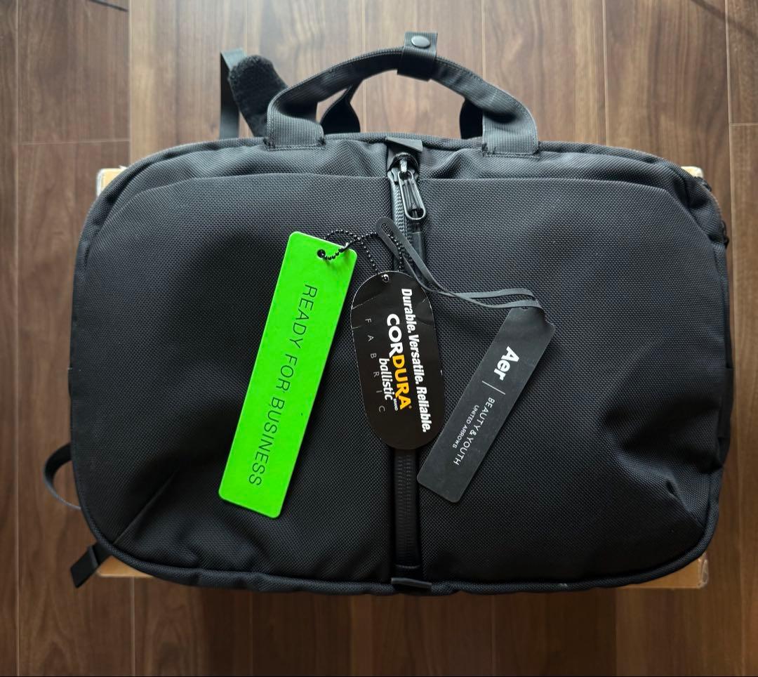 ユナイテッドアローズ　Aer コラボ3WAY ビジネスバッグ CORDURA 黒