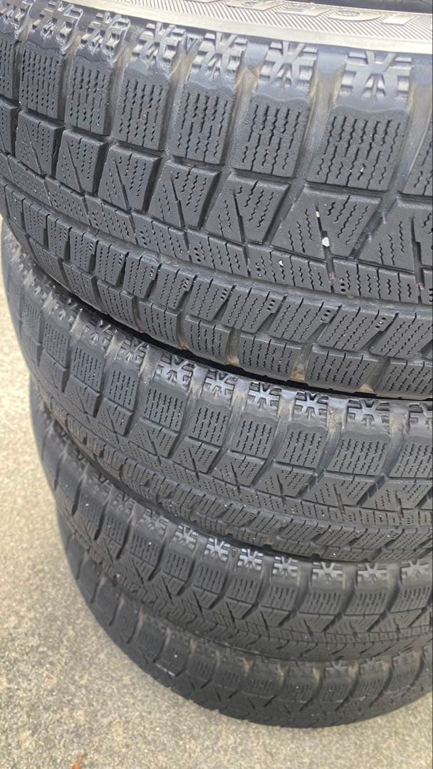 スタッドレスタイヤホイル付き155/65/R14、4本セット