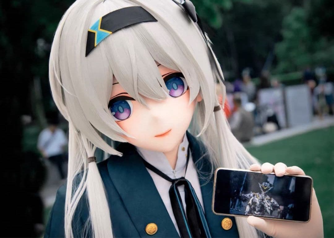 Round08　全頭面　鍵つき 衣装付　 ホタル コスプレ　マスク