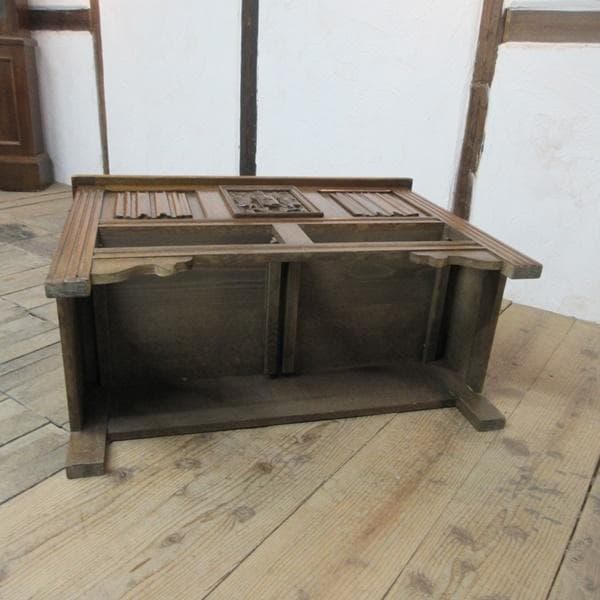 イギリス アンティーク 家具 ブランケットボックス コファ 英国 6120e