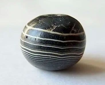 ★A3101★古代石 (163) 縞瑪瑙　スレマニ バンデッド アゲート