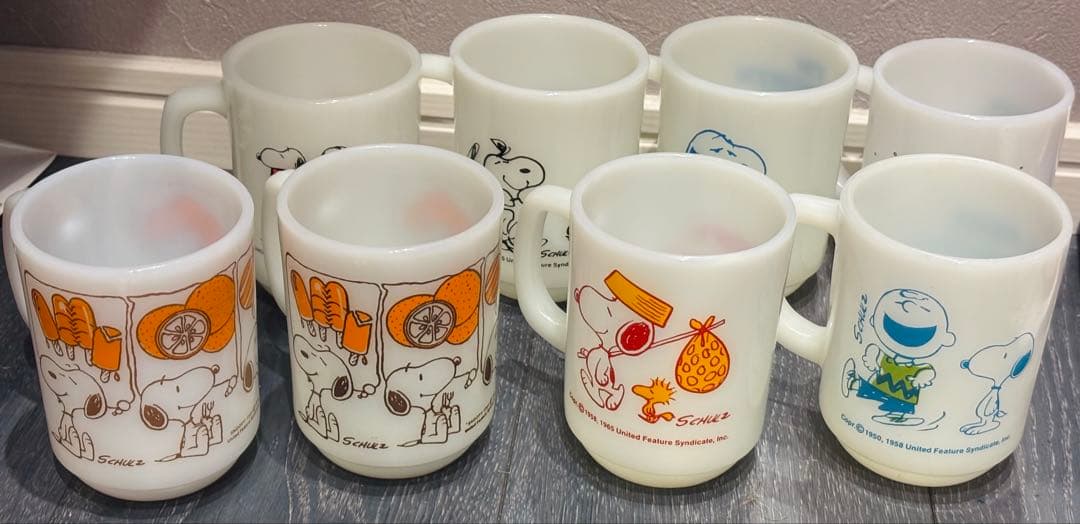 I*o様 FireKing スヌーピーマグ まとめ売り ファイヤーキング 8セッ