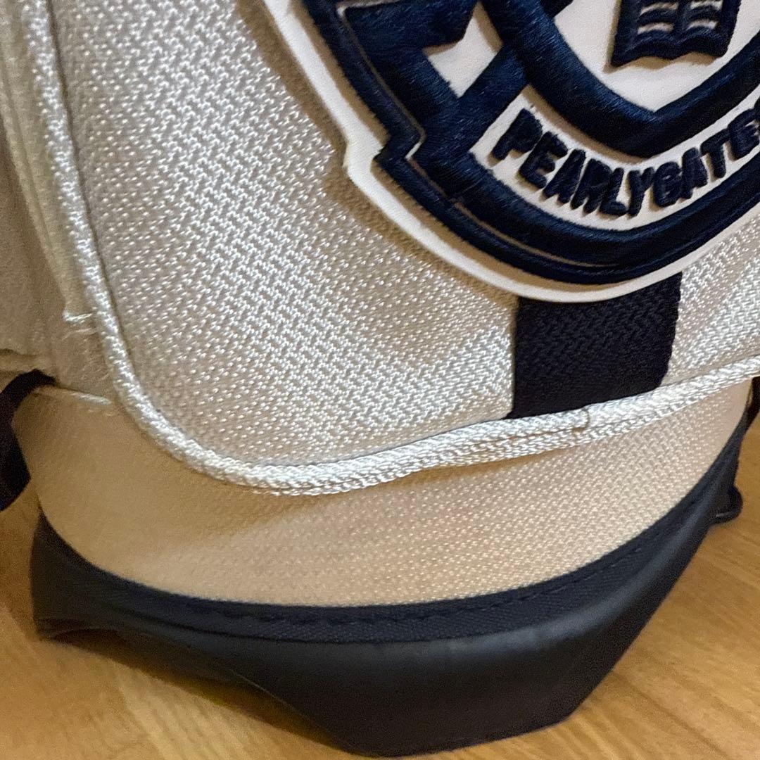 パーリーゲイツゴルフバッグ・キャディバッグ ホワイト　アイアンカバー付き