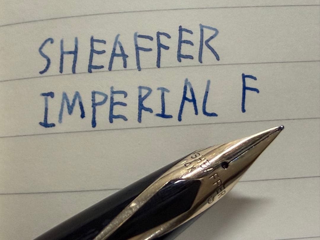 美品 シェーファー インペリアルゴールド F 細字 万年筆