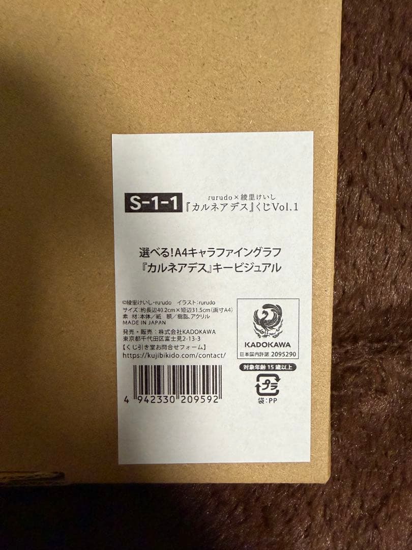 カルネアデス rurudo くじ引き堂 A4キャラファイングラフ キービジュアル