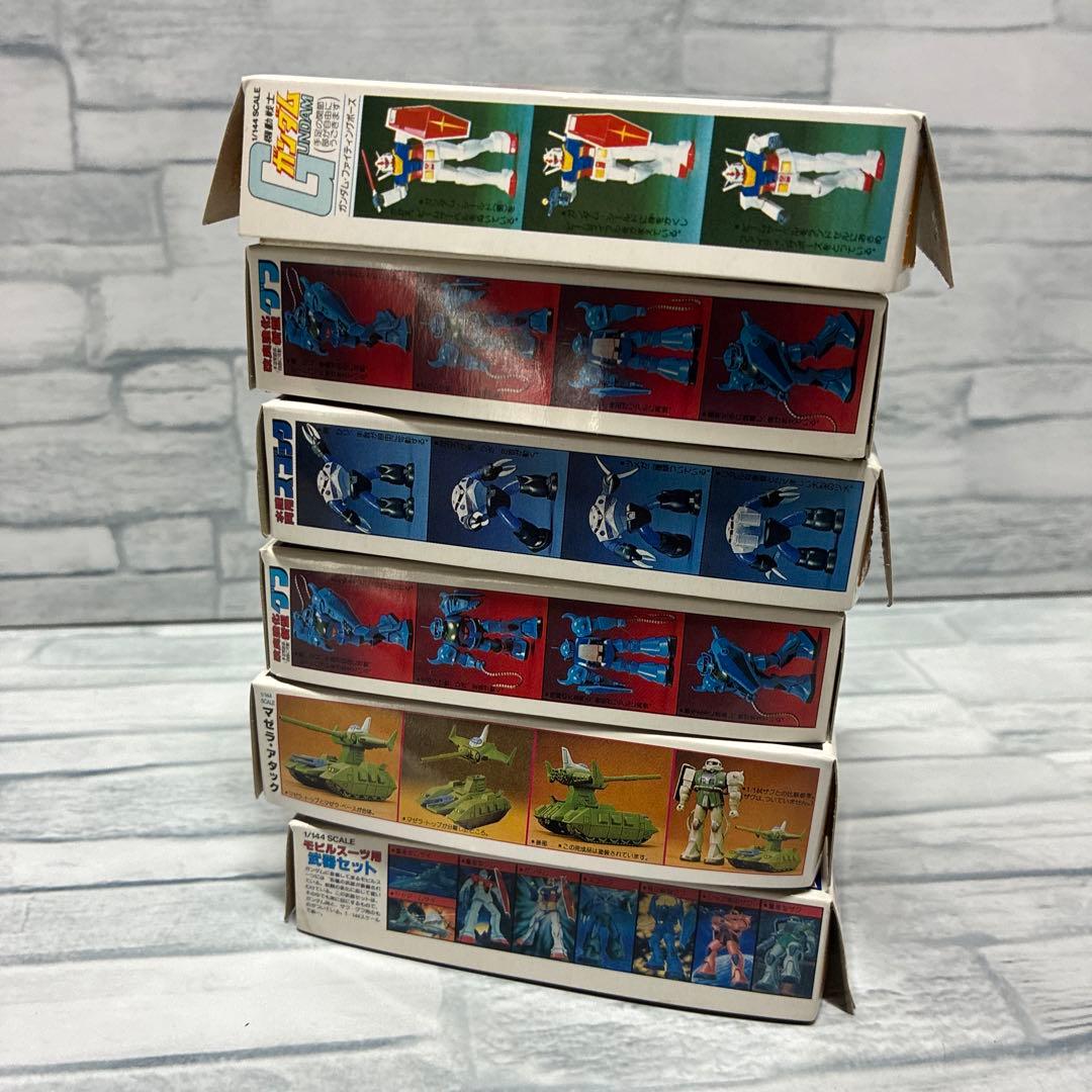 1/144バンダイ ガンダム プラモデル 旧キット バンザイマーク カード