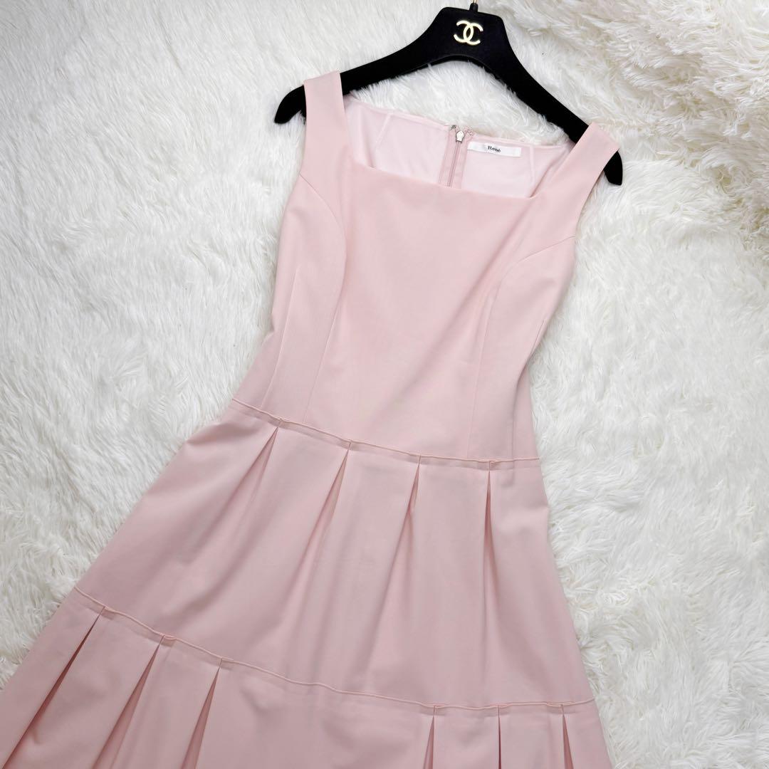 美品♡最高級♡Rene ルネ Aライン フレアスカート ワンピース ピンク