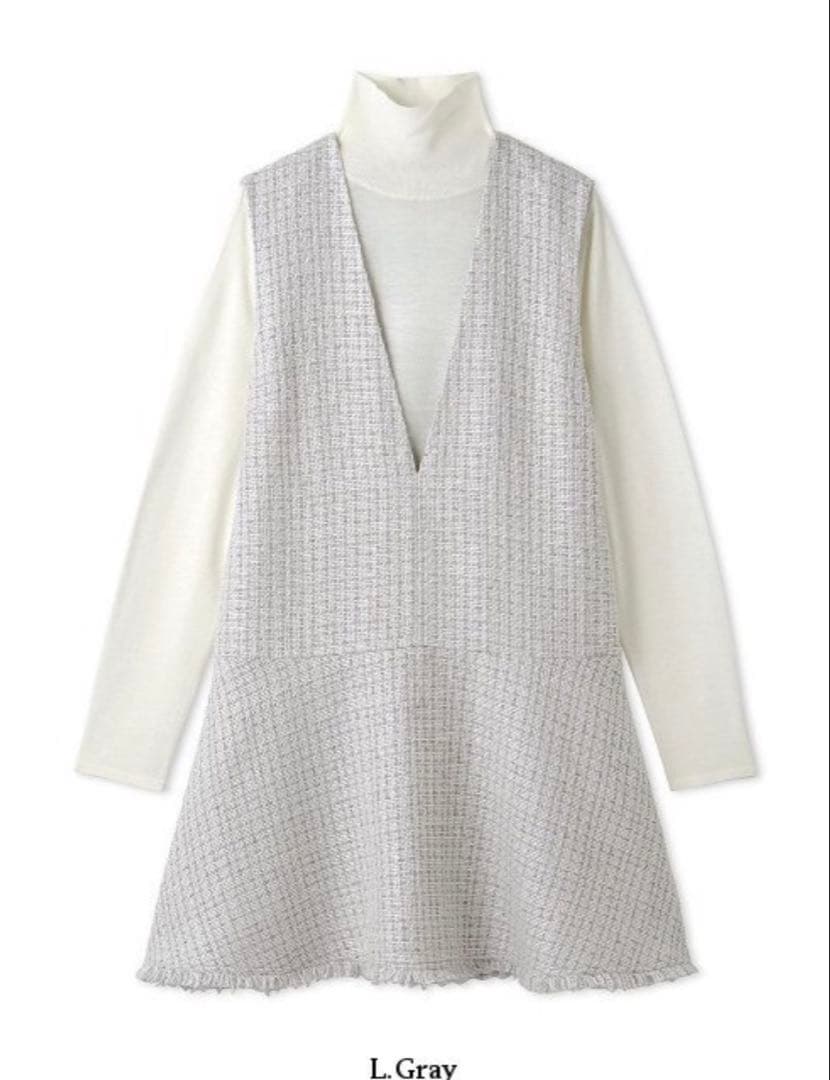 CELFORD セルフォード バリエーションAラインツイードワンピース　36