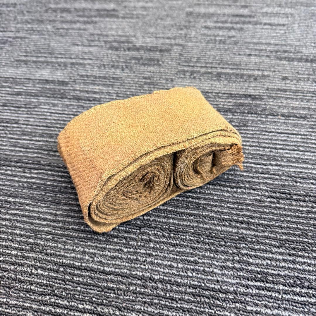 ①【極希少】軍物 ヴィンテージ ゲートル 巻脚絆 杉綾織 左右セット 当時物