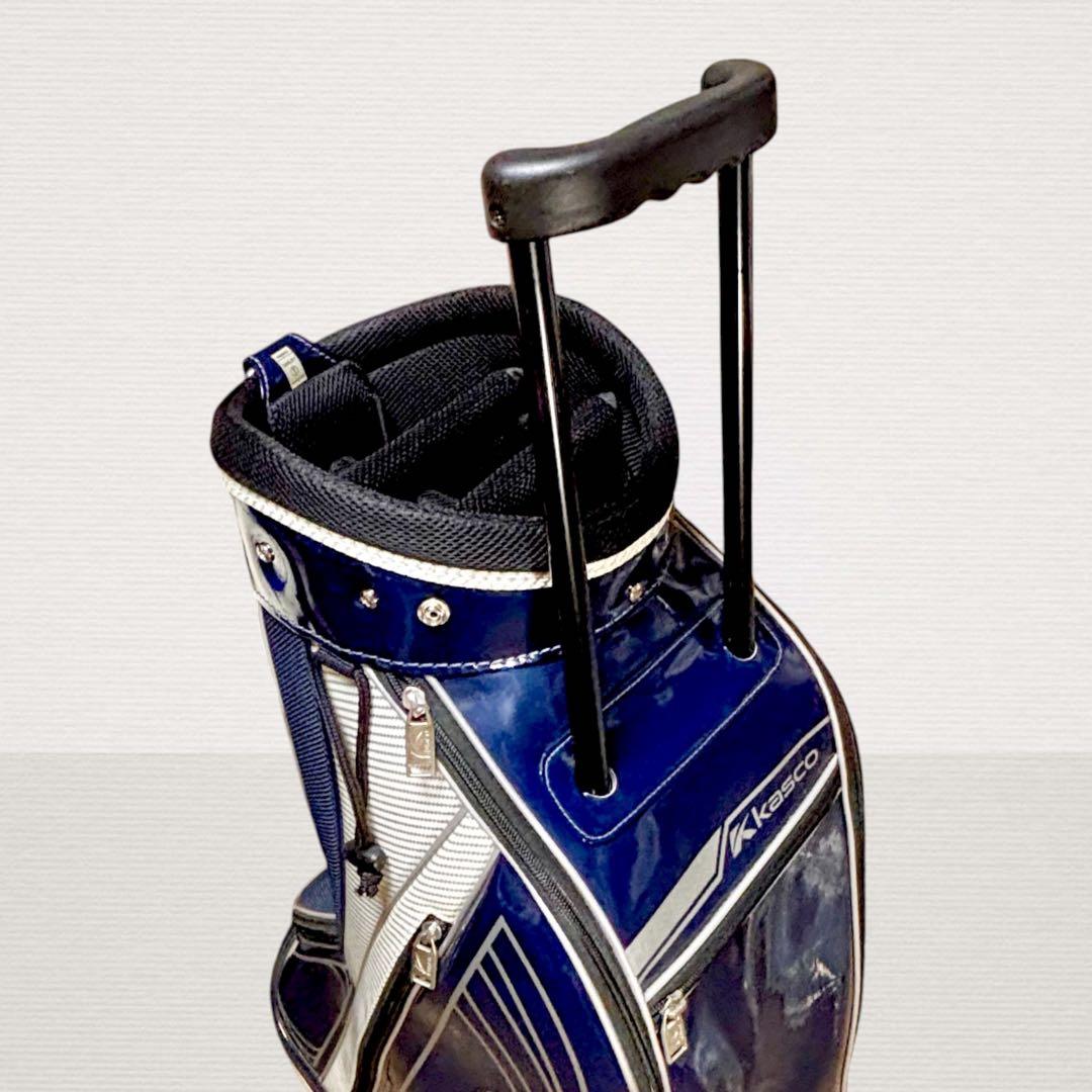✨超美品✨ Kasco キャスター付キャディバッグ ネイビー
