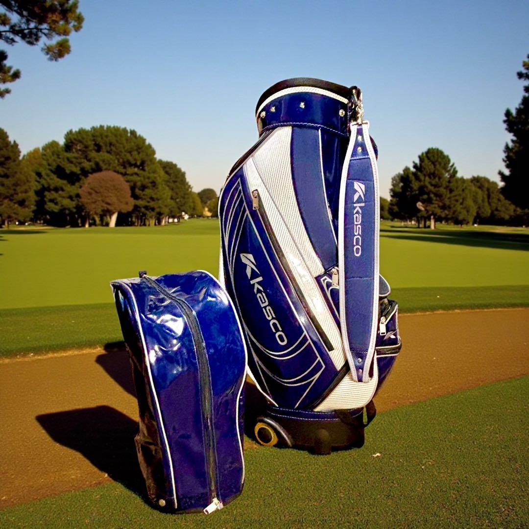 ✨超美品✨ Kasco キャスター付キャディバッグ ネイビー