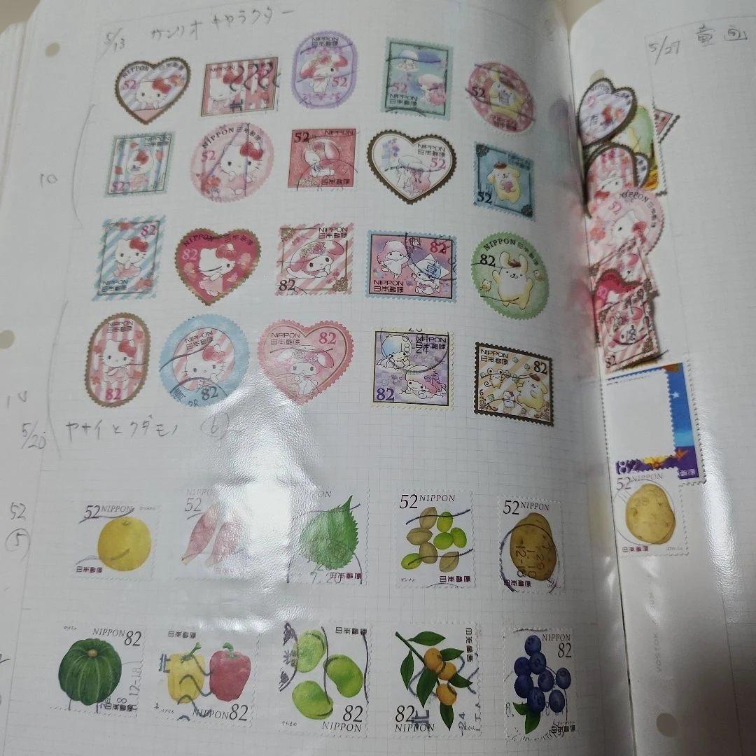 #97 日本使用済み切手　2014-18 一冊 とにかく沢山の切手です