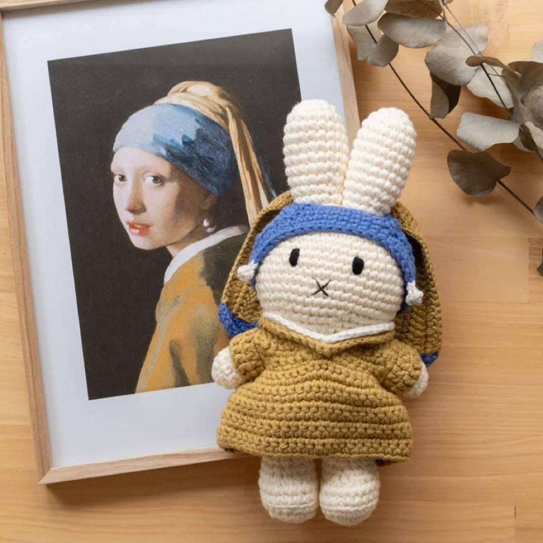 ミッフィー絵画シリーズあみぐるみ　ぬいぐるみ3体セット　ジャストダッチ新品未使用