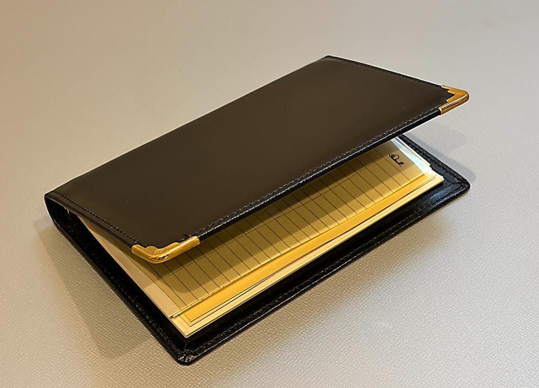 Nazareno Gabrielliナザレノ・ガブリエリ新品・未使用　黒革の手帳