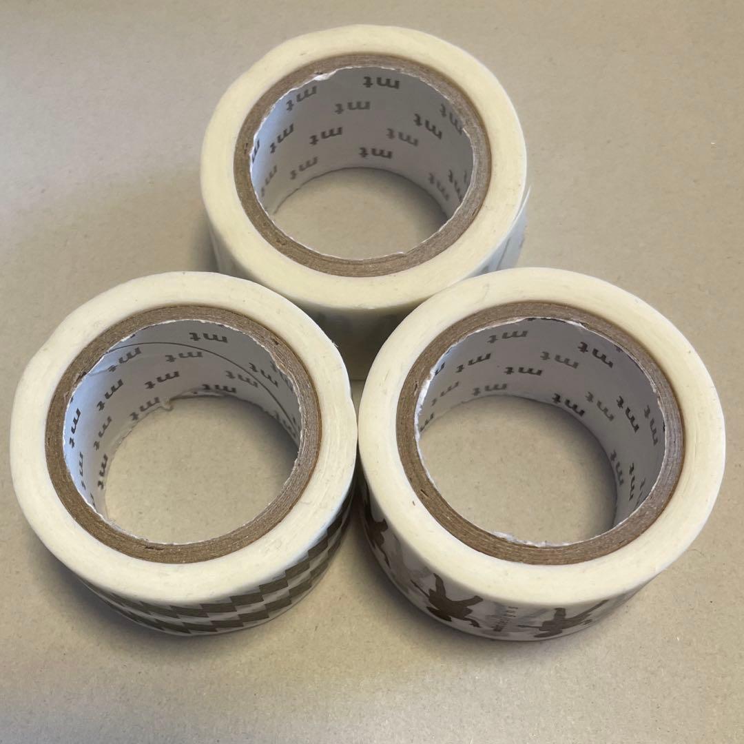 mt ミントデザインズ マスキングテープ 3巻まとめ売り【中古】