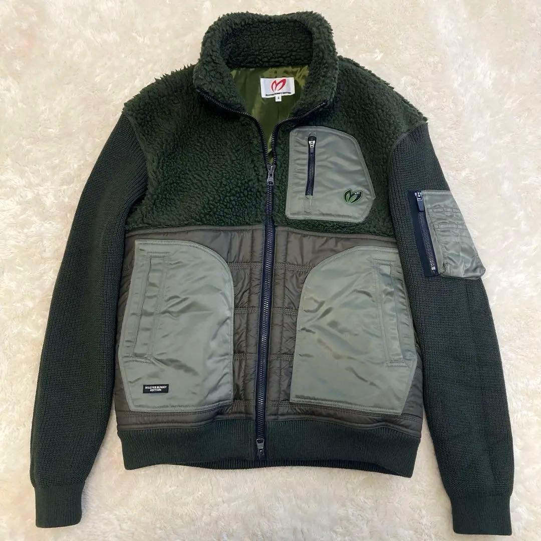 美品！MASTER BUNNY EDITION ボアブルゾン　カーキ　M